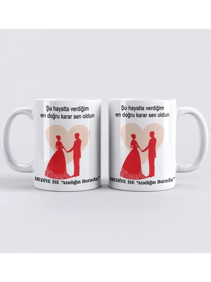 Sevgililer Gününe Özel Hediyelik Kupa Bardak
