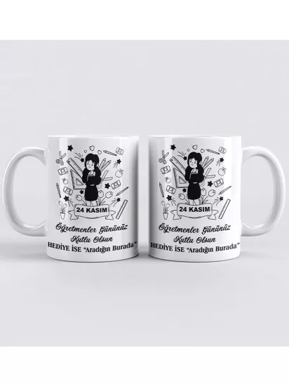 Öğretmenler Gününe Özel Kupa Bardak
