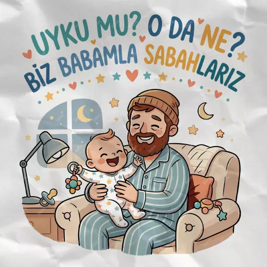 Uyku Mu ? O Da Ne ? Biz Babamla Sabahlarız