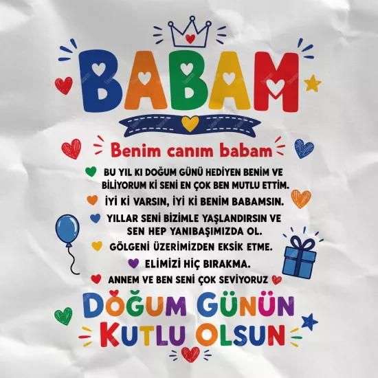 Benim Canım Babam Bu Yıl ki Doğum Günü Hediyen Benim ve Biliyorum ki Seni En Çok Ben Mutlu Ettim...