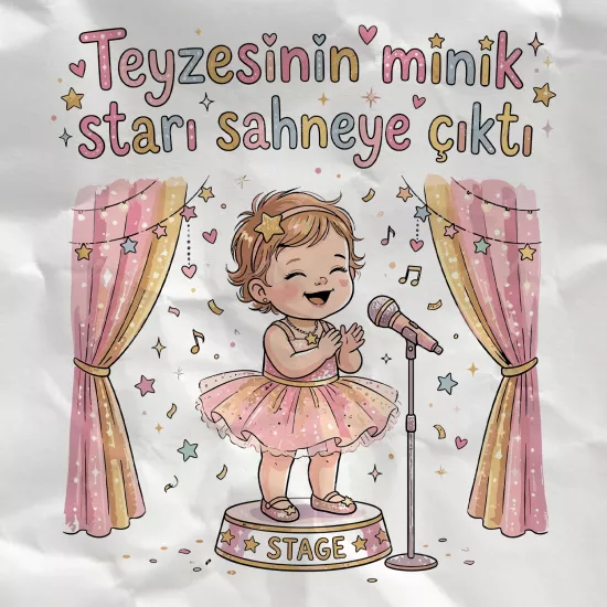 Teyzesinin Minik Starı Sahneye Çıktı