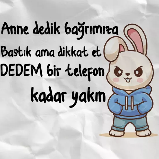 Anne Dedik Bağrımıza Bastık Ama Dikkat Et Dedem