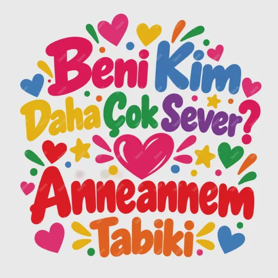 Beni Kim Daha Çok Sever Anneannem Tabiki