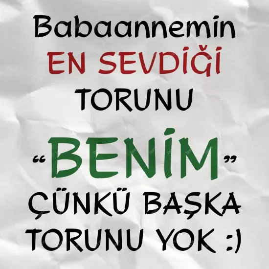 Babaannemin En Sevdiği Torunu Benim Çünkü ...