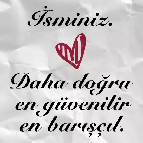 Eslem. Daha Doğru En Güvenilir En Barışçıl