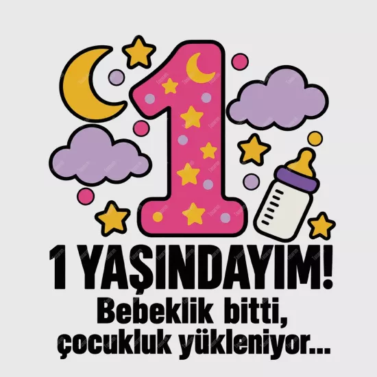 1 Yaşındayım - Bebeklik Bitti Çocukluk Yükleniyor