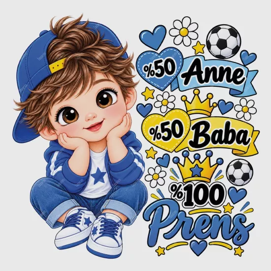 %50 Anne %50 Baba %100 Prens