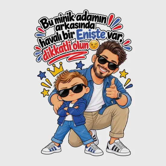 Bu Minik Adamın Arkasında Havalı Bir Enişte Var Dikkatli Olun