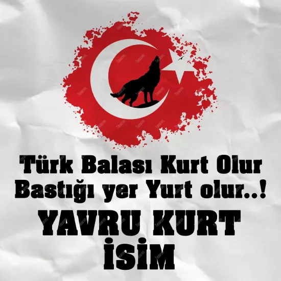 Türk Balası Kurt Olur Bastığı Yer Yurt Olur