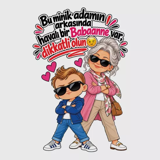 Bu Minik Adamın Arkasında Havalı Bir Babaanne Var Dikkatli Olun