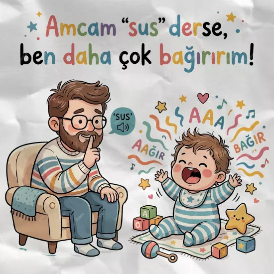 Amcam Sus Derse Ben Daha Çok Bağırırım !