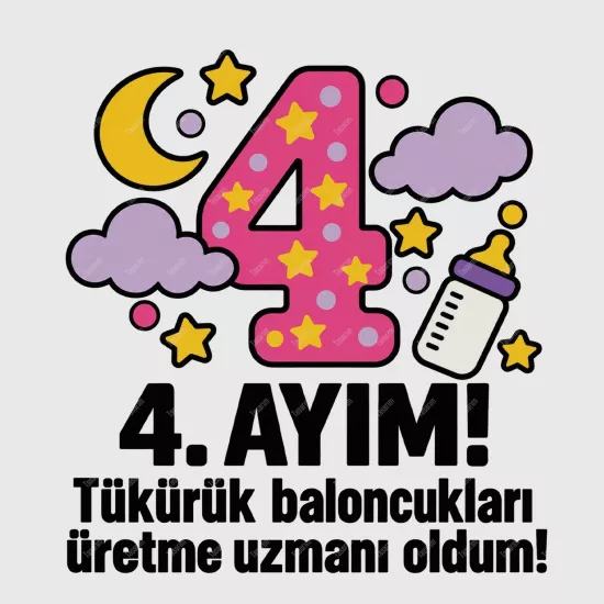 4. Aylık - Tükürük Baloncukları Üretme Uzmanı Oldum 