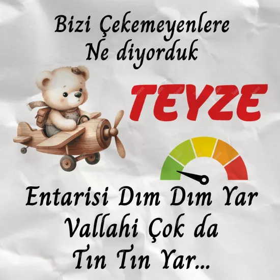 Bizi Çekemeyenlere Ne Diyorduk Teyze Entarisi
