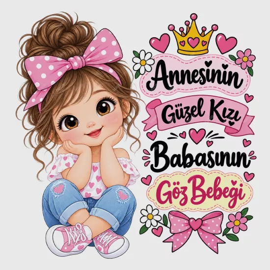 Annesinin Güzel Kızı Babasının Göz Bebeği