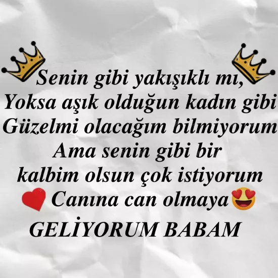 Canına Can Olmaya Geliyorum Babam