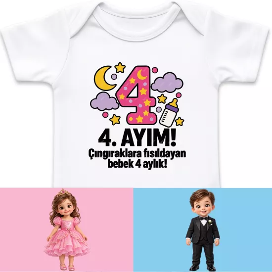 4. Aylık - Çıngıraklara Fısıldayan Bebek 4 Aylık