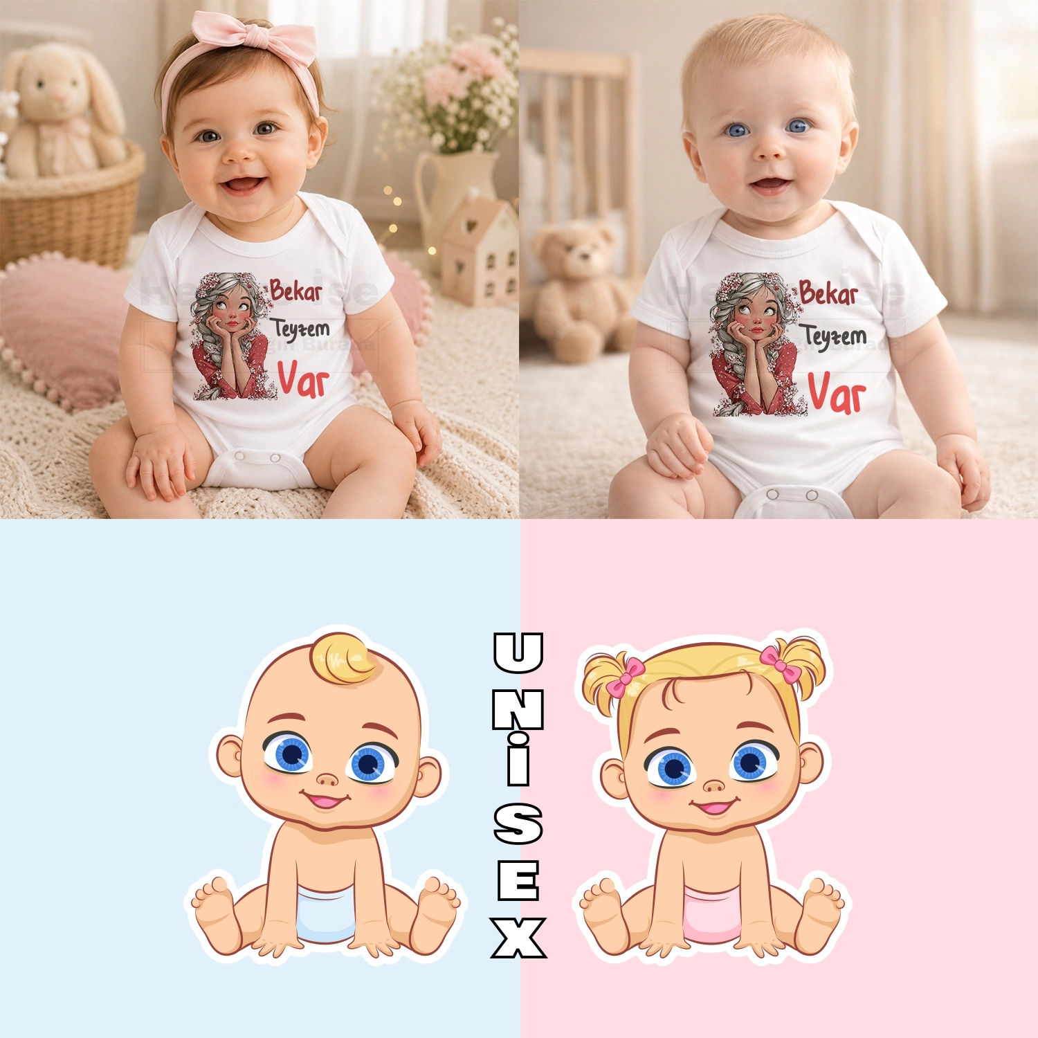 Bekar Teyzem Var - Bebek Body Zıbın