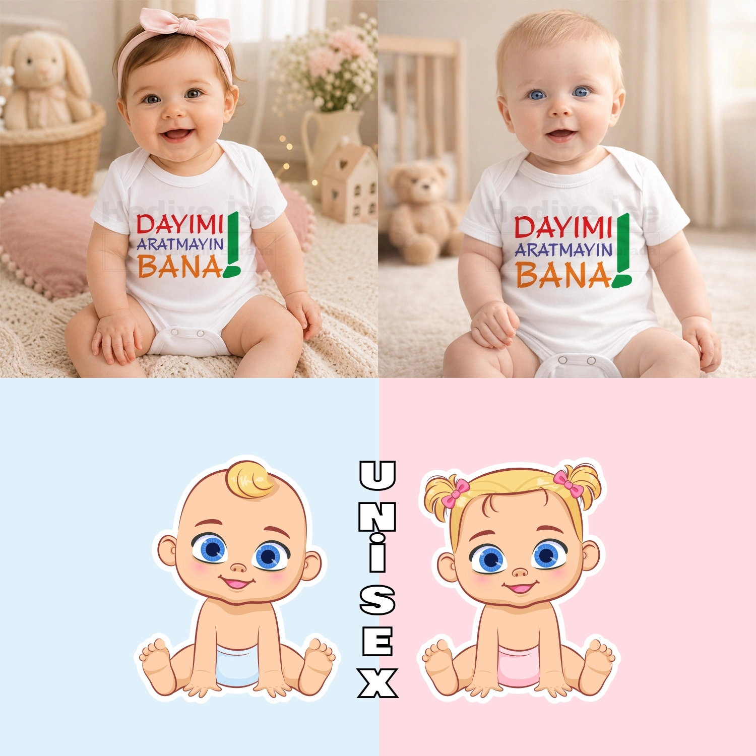 Dayımı Aratmayın Bana - Bebek Body Zıbın