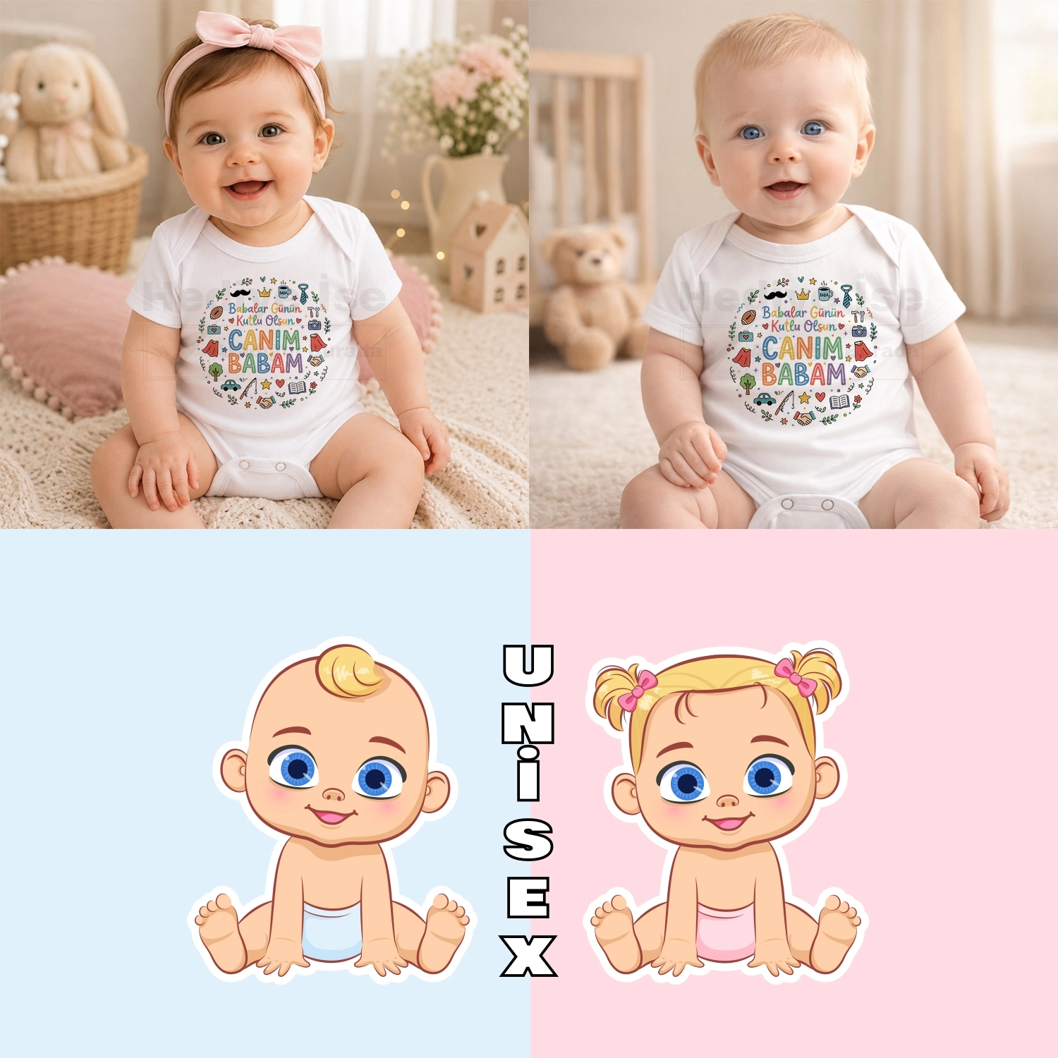 Babalar Günün Kutlu Olsun Canım Babam - Bebek Body Zıbın