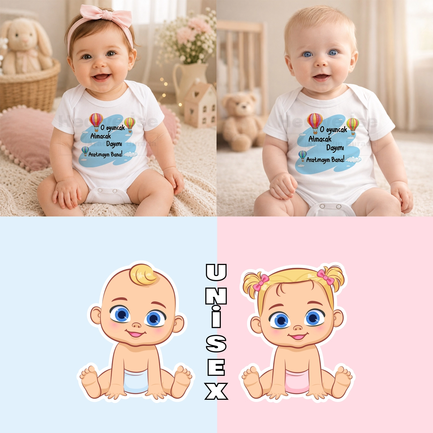 O Oyuncak Alınacak Dayımı Aratmayın Bana ! - Bebek Body Zıbın