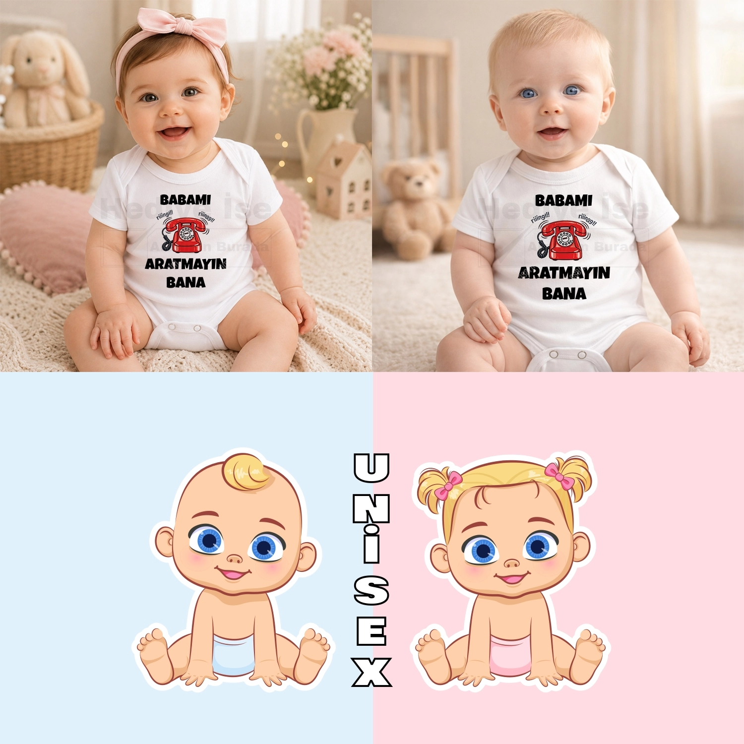 Babamı Aratmayın Bana - Bebek Body Zıbın
