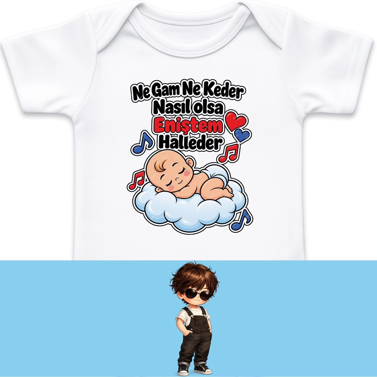 Ne Gam Ne Keder Nasıl Olsa Eniştem Halleder - Bebek Body Zıbın