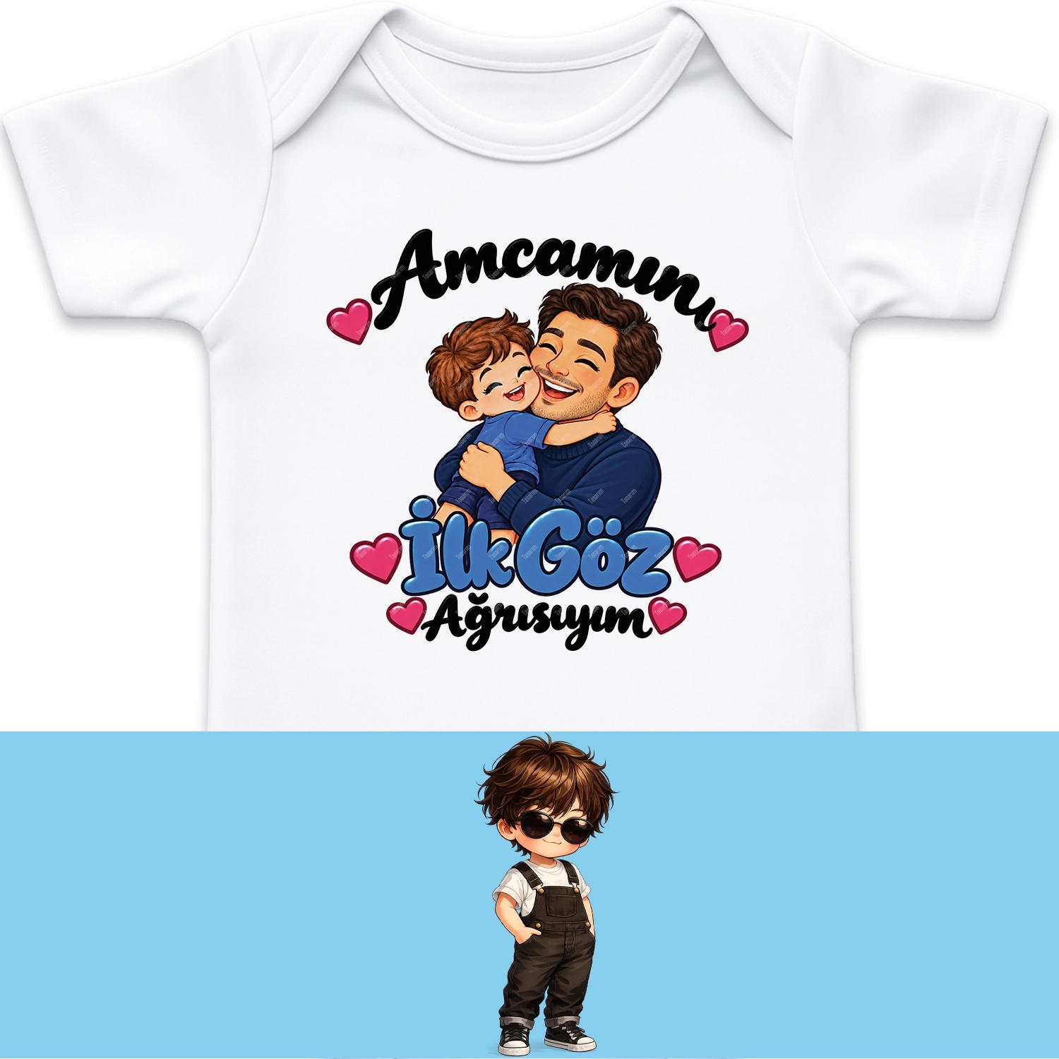 Amcamın İlk Göz Ağrısıyım - Bebek Body Zıbın