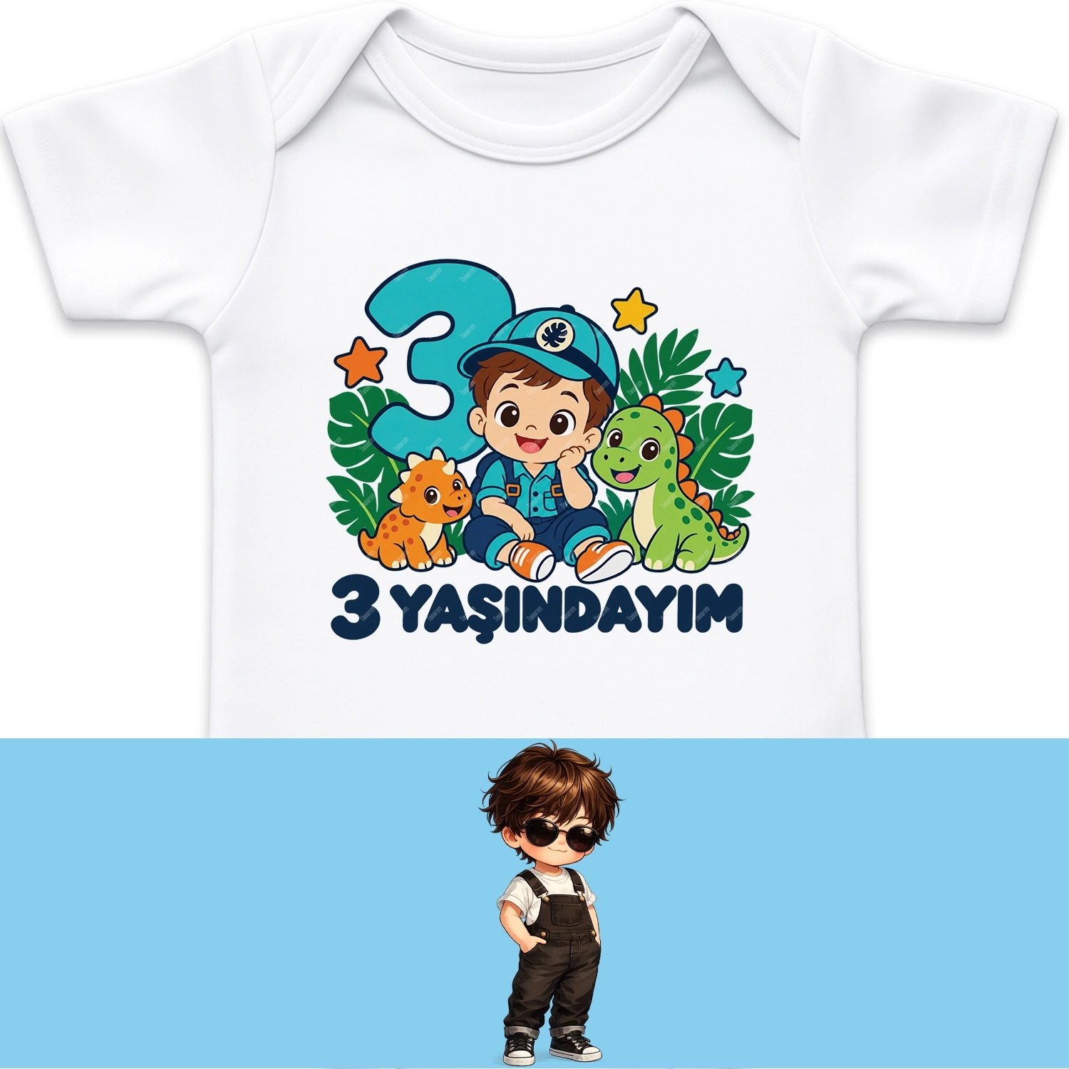 3 Yaşındayım - Bebek Body Zıbın
