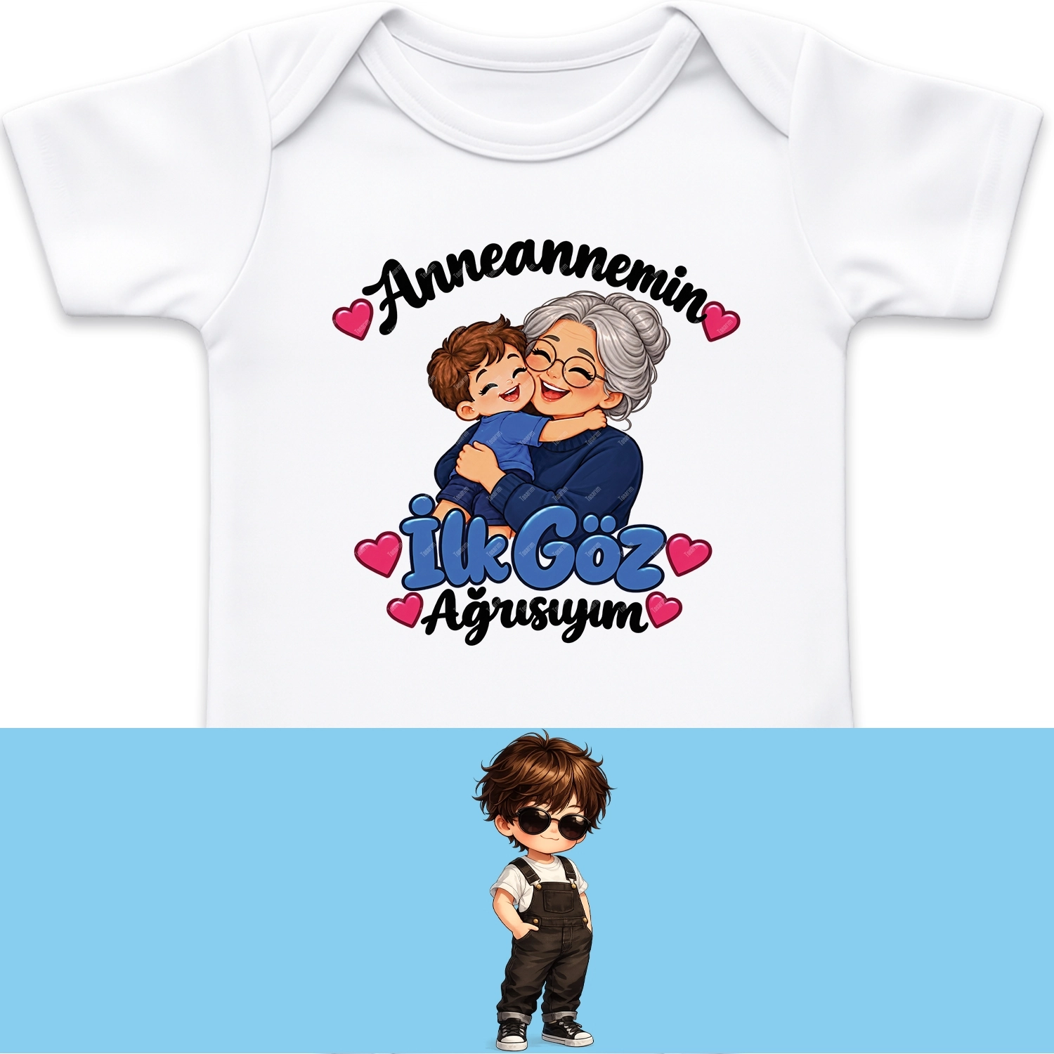 Anneannemin İlk Göz Ağrısıyım - Bebek Body Zıbın