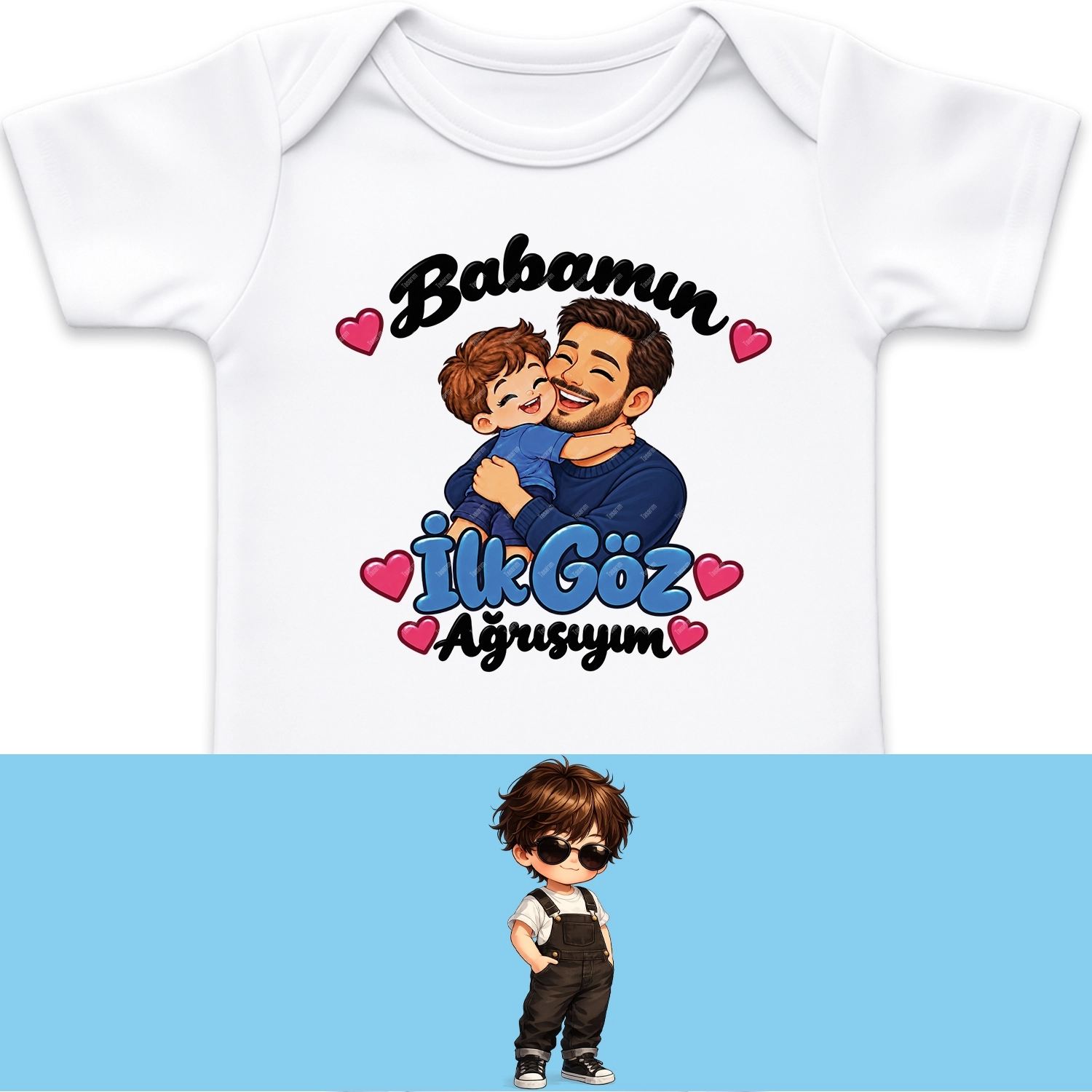 Babamın İlk Göz Ağrısıyım - Bebek Body Zıbın