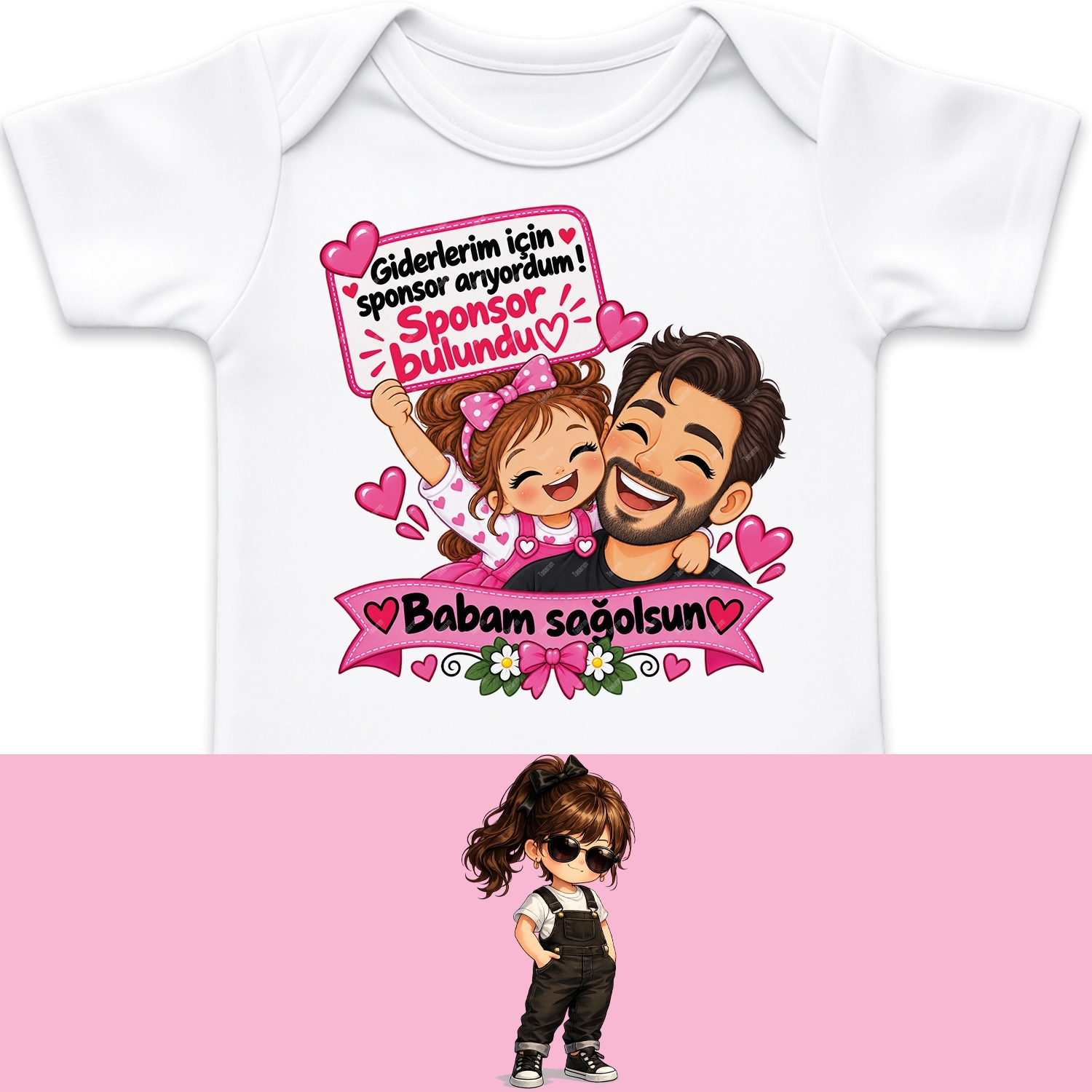 Giderlerim İçin Sponsor Arıyordum Sponsor Bulundu Babam Sağolsun - Bebek Body Zıbın