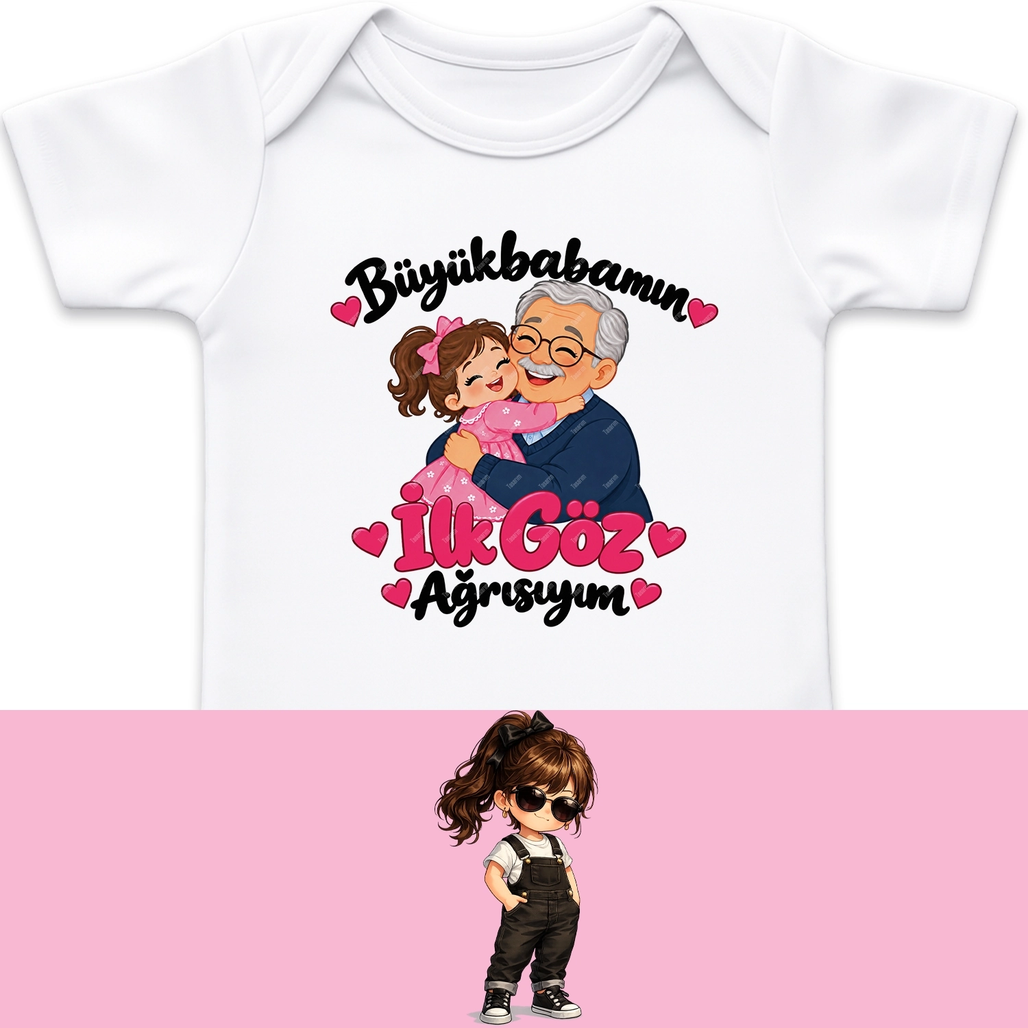 Büyükbabamın İlk Göz Ağrısıyım - Bebek Body Zıbın