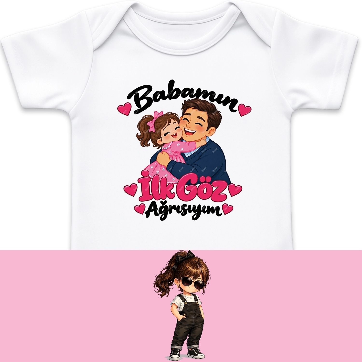 Babamın İlk Göz Ağrısıyım - Bebek Body Zıbın