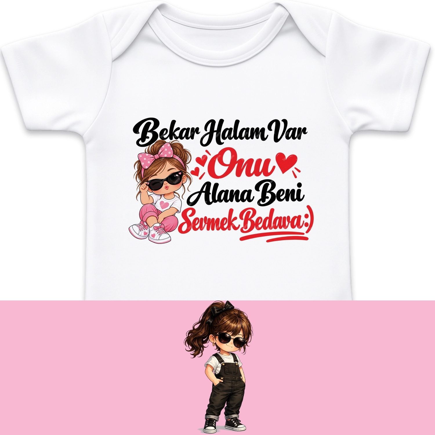 Bekar Halam Var Onu Alana Beni Sevmek Bedava - Bebek Body Zıbın