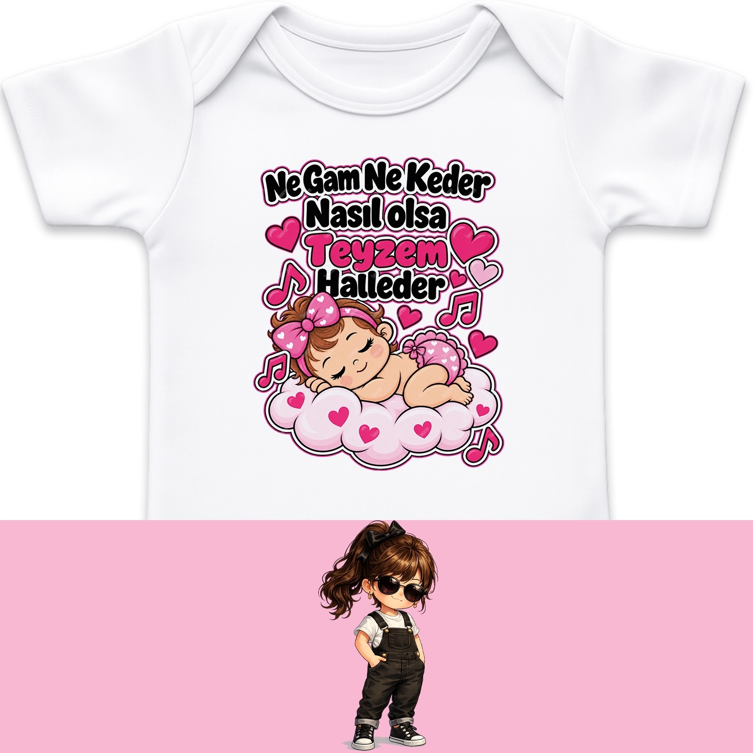 Ne Gam Ne Keder Nasıl Olsa Teyzem Halleder - Bebek Body Zıbın