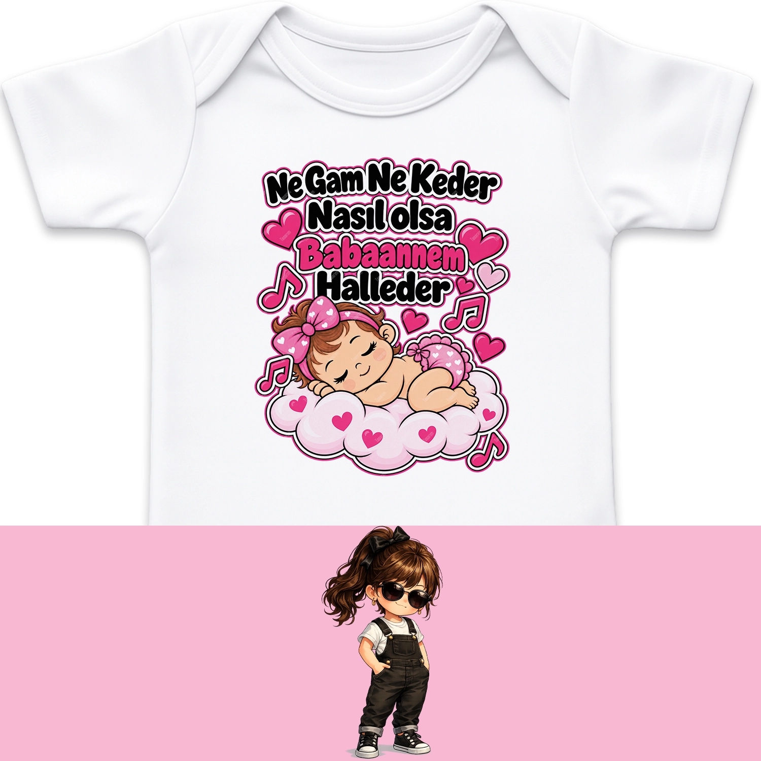 Ne Gam Ne Keder Nasıl Olsa Babaannem Halleder - Bebek Body Zıbın