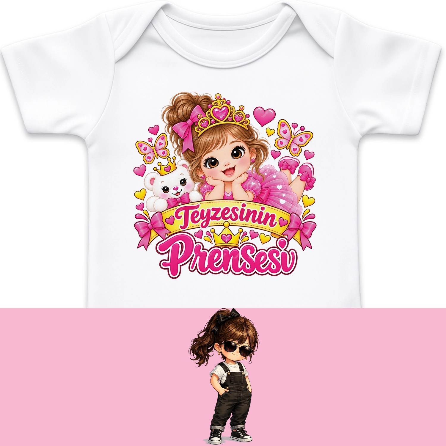 Teyzesinin Prensesi - Bebek Body Zıbın