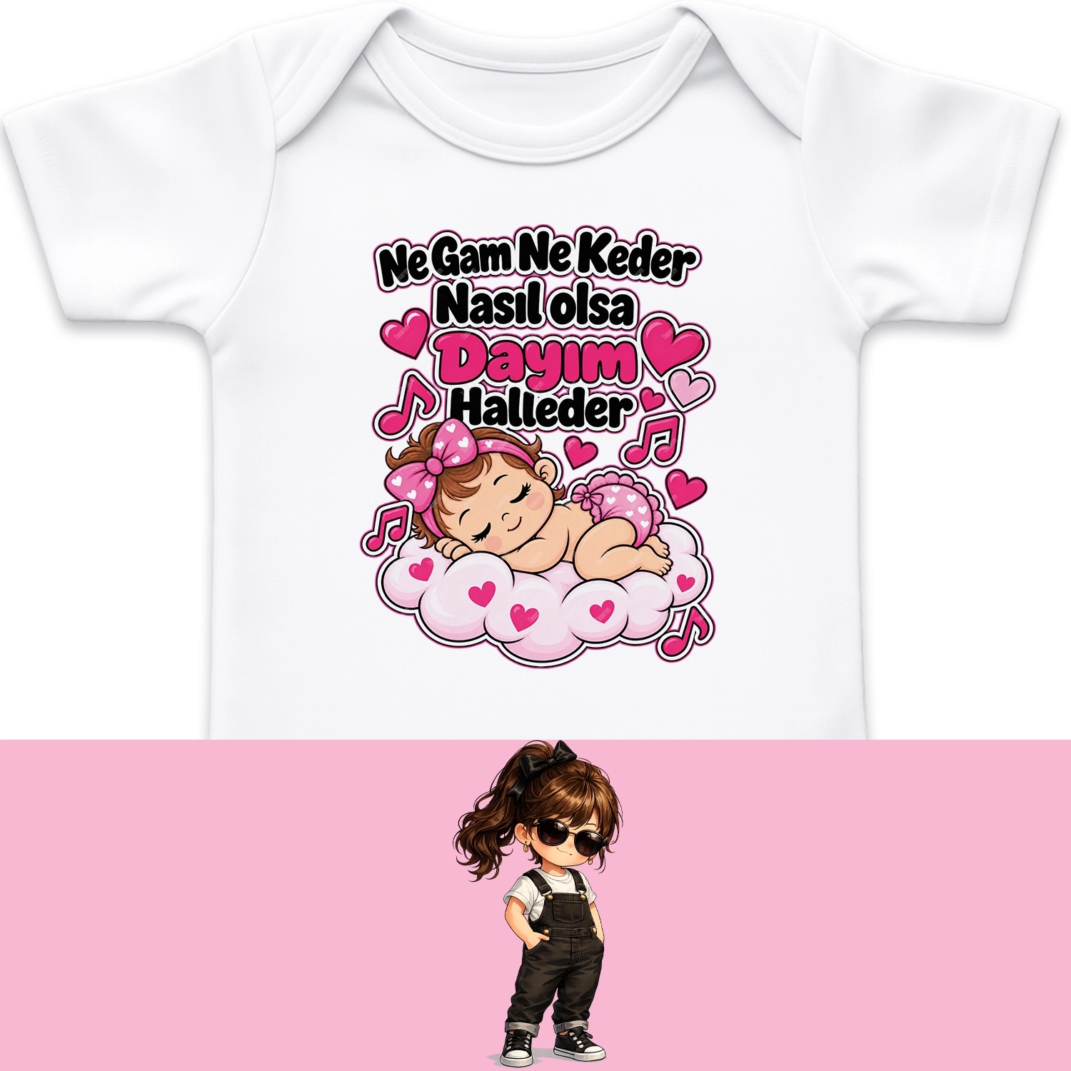 Ne Gam Ne Keder Nasıl Olsa Dayım Halleder - Bebek Body Zıbın