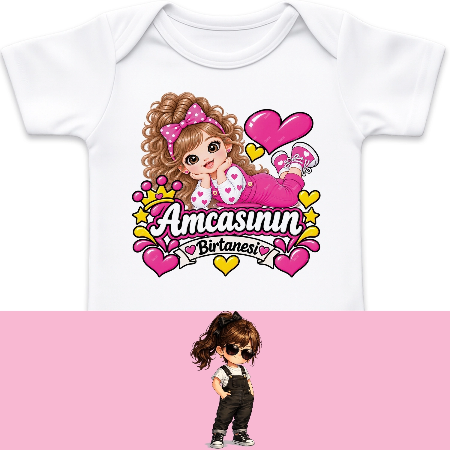 Amcasının Bir Tanesi - Bebek Body Zıbın
