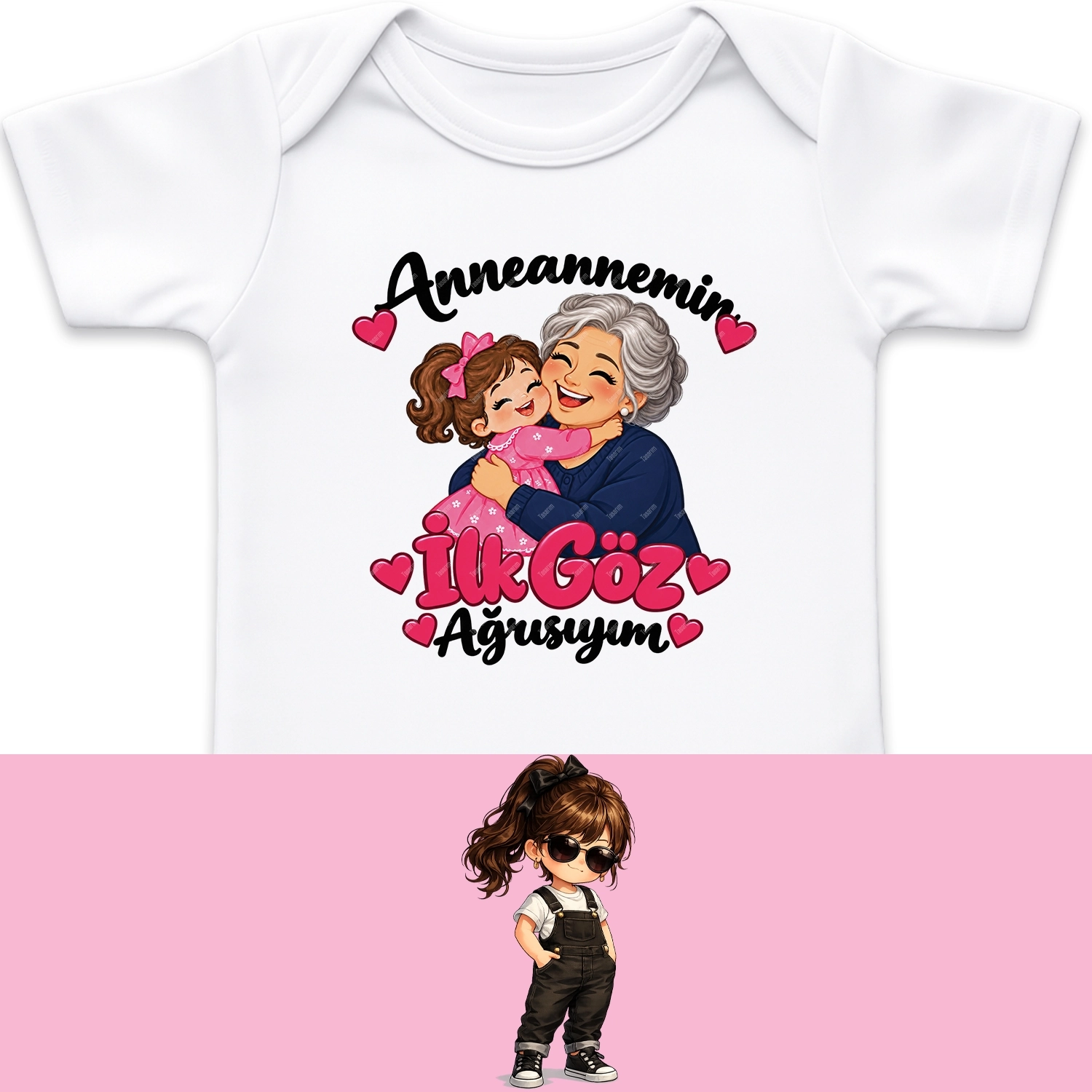 Anneannemin İlk Göz Ağrısıyım - Bebek Body Zıbın