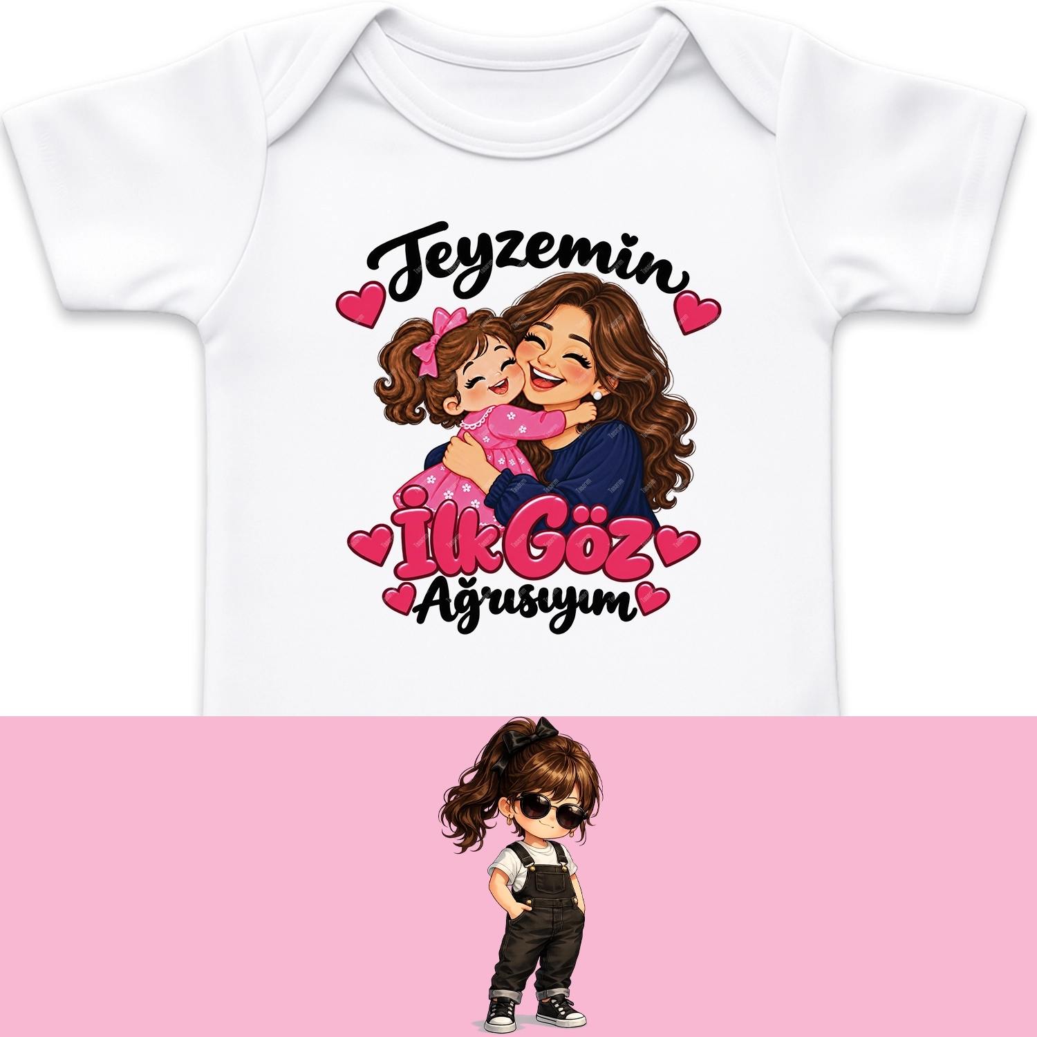Teyzemin İlk Göz Ağrısıyım - Bebek Body Zıbın