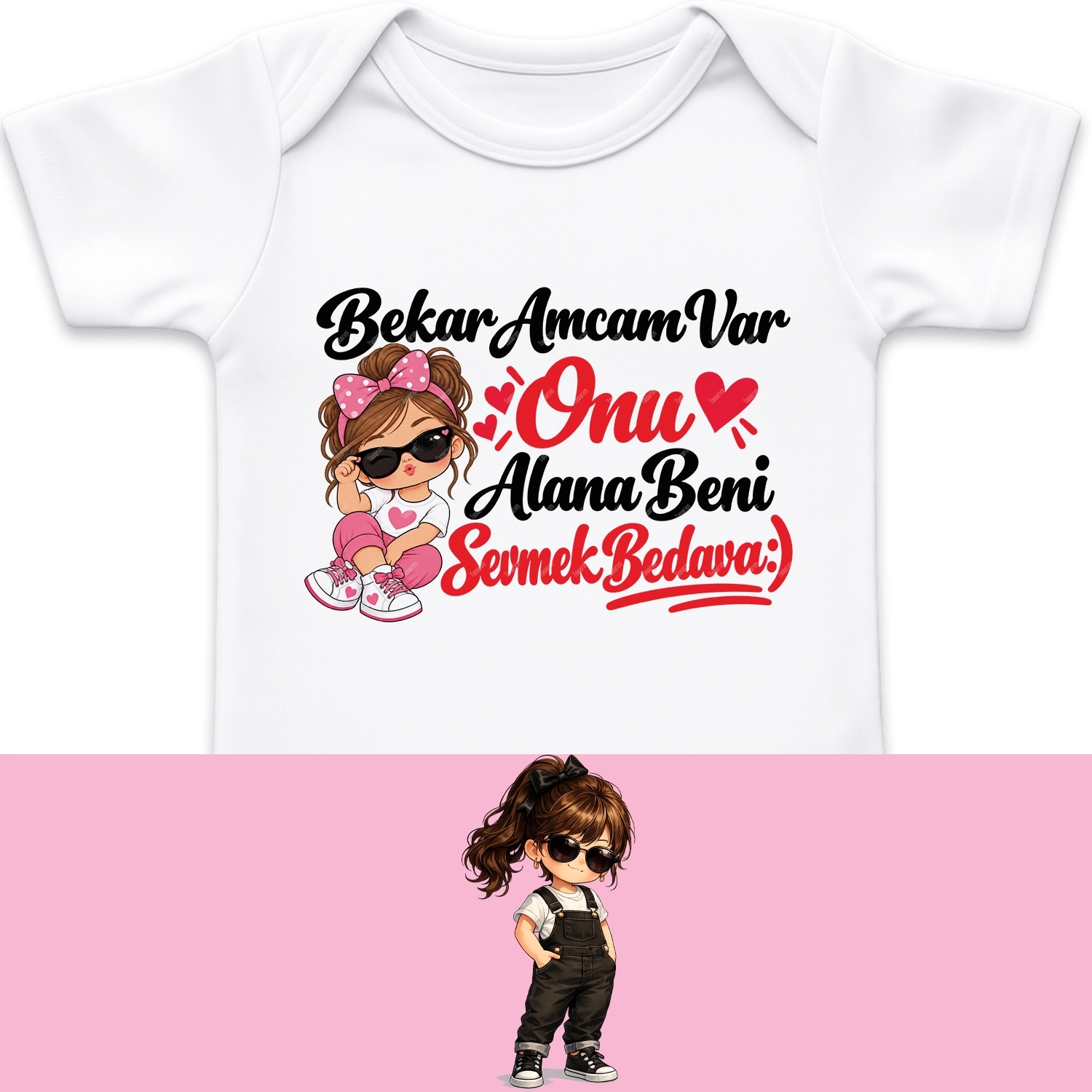 Bekar Amcam Var Onu Alana Beni Sevmek Bedava - Bebek Body Zıbın