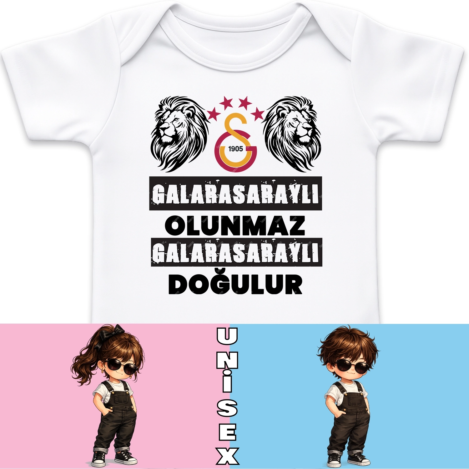 Galatasaraylı Olunmaz Galatasaraylı Doğulur - Bebek & Body & Zıbın