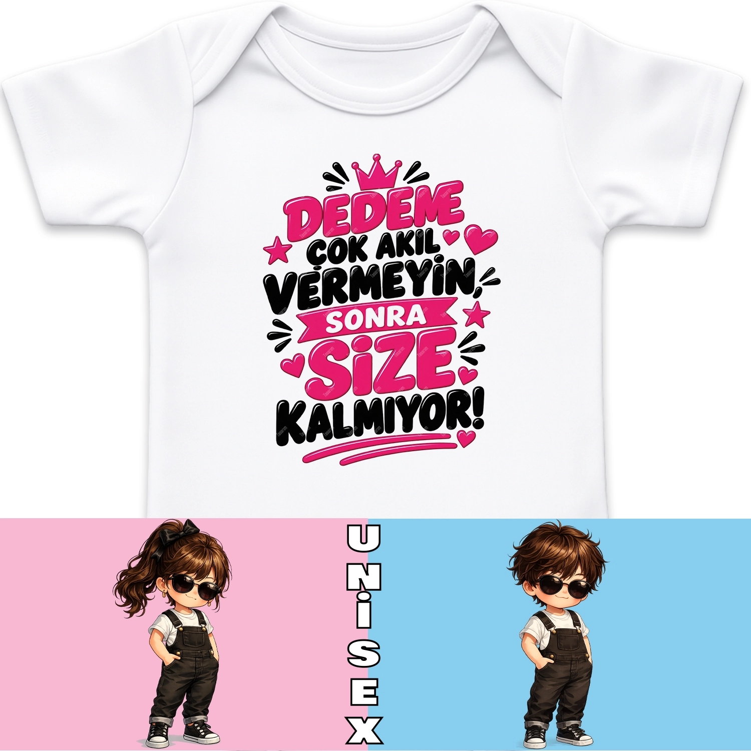 Dedeme Çok Akıl Vermeyin Sonra Size Kalmıyor - Bebek Body Zıbın