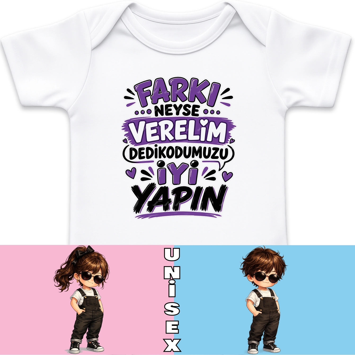 Farkı Neyse Verelim Dedikodumuzu İyi Yapın - Bebek Body Zıbın
