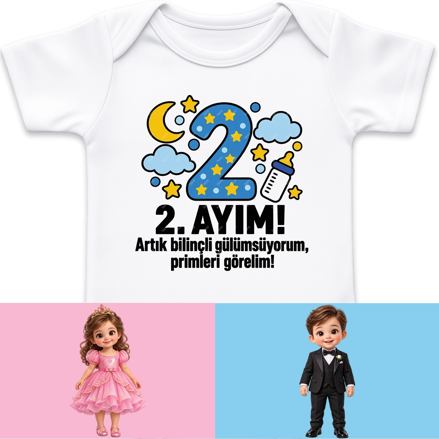 2. Aylık - Artık Bilinçli Gülümsüyorum Primleri Görelim - Bebek Body Zıbın